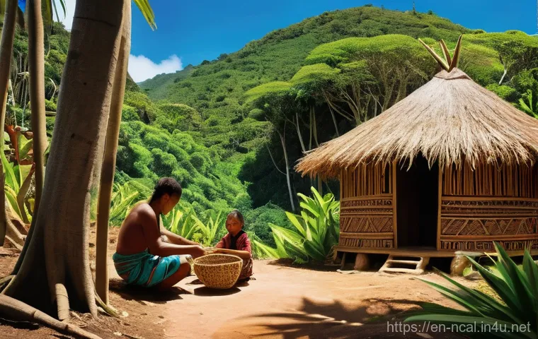 누벨칼레도니 유럽 문화 영향 - **Prompt:** A vibrant morning scene at a sophisticated French-style boulangerie in Nouméa, New Caled...